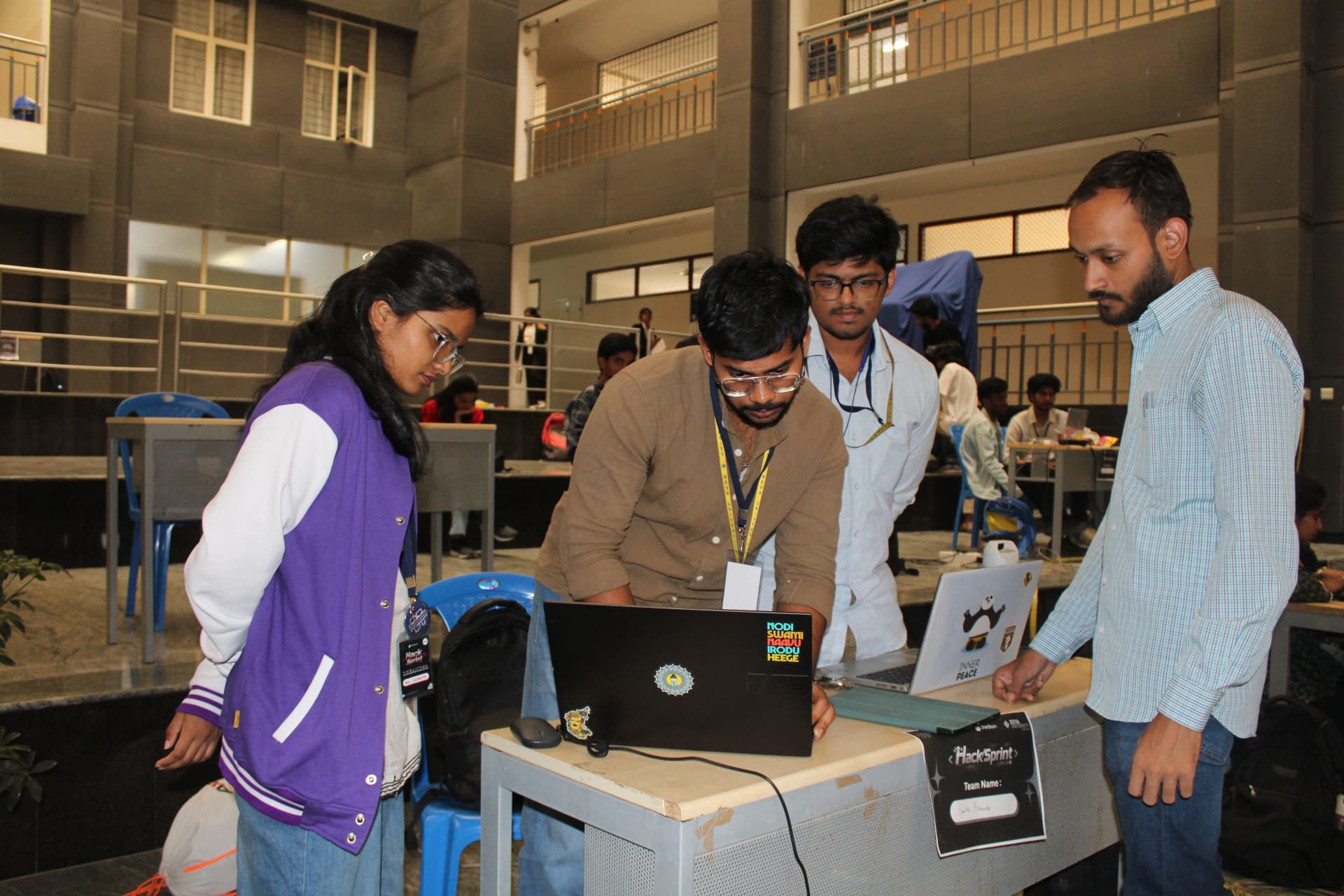 HackSprint 2026 hackathon moments at REVA University