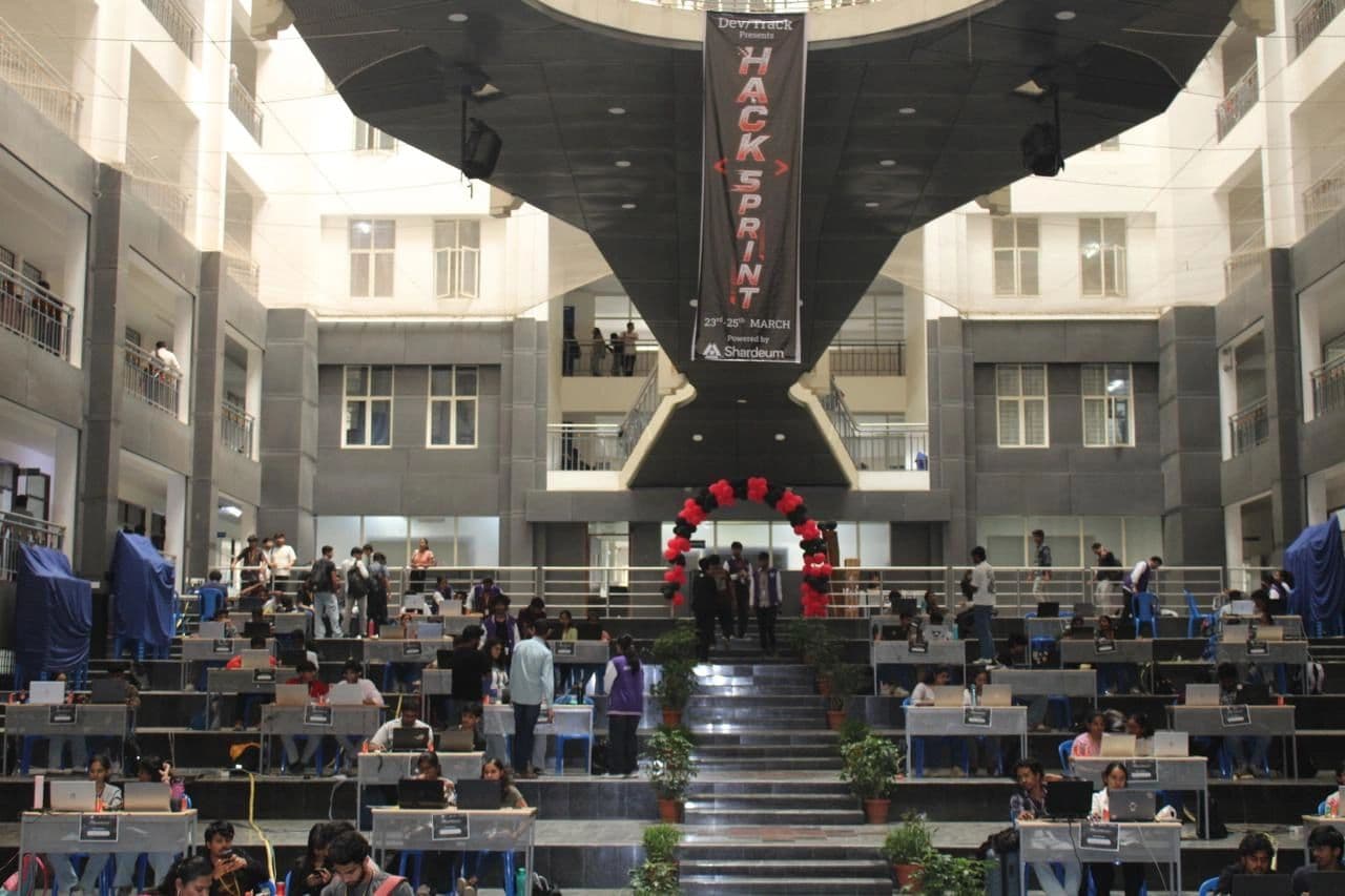 HackSprint 2026 hackathon moments at REVA University