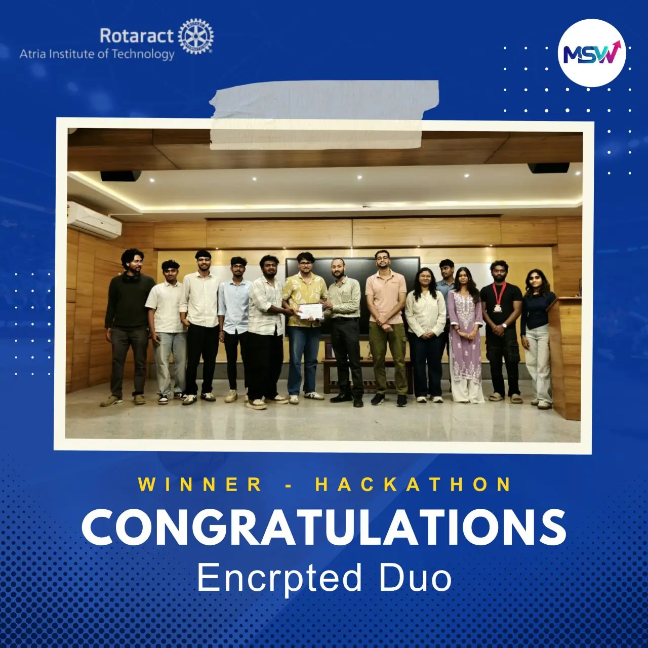 Hackathon winner – Encrpted Duo