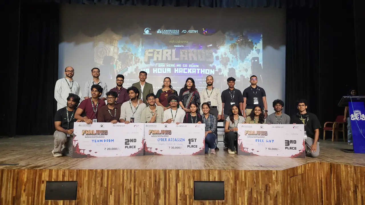 Farlands winners and jury on stage