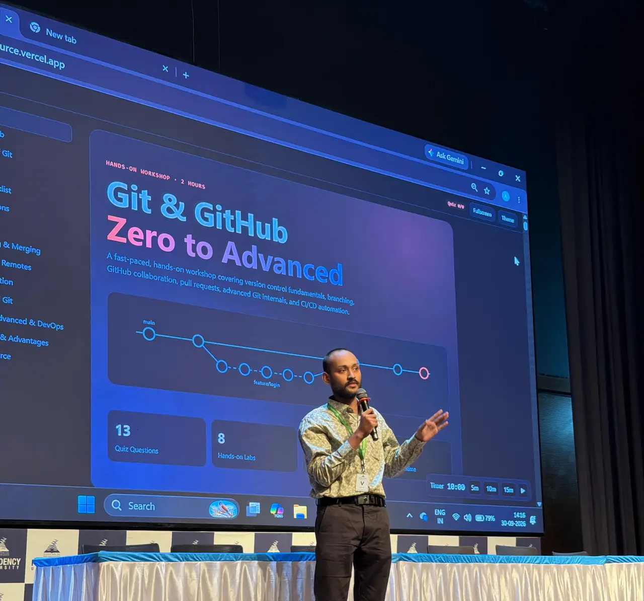 Git & GitHub @ Presidency – School of Computer Science and Engineering, Presidency University