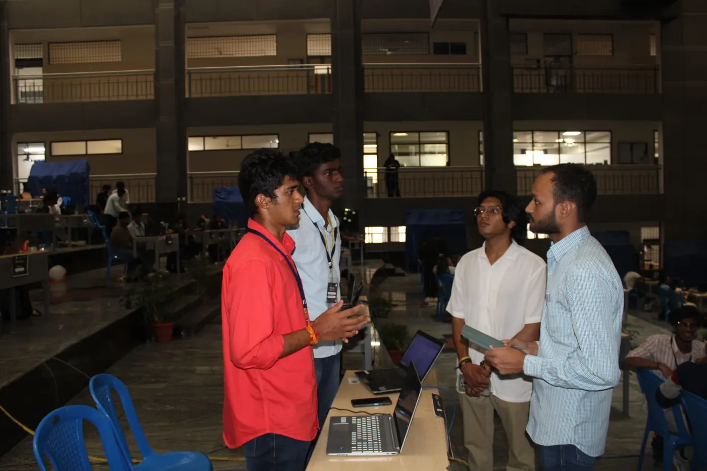Amit Kumar Singh judging at HackSprint 2026 (2)