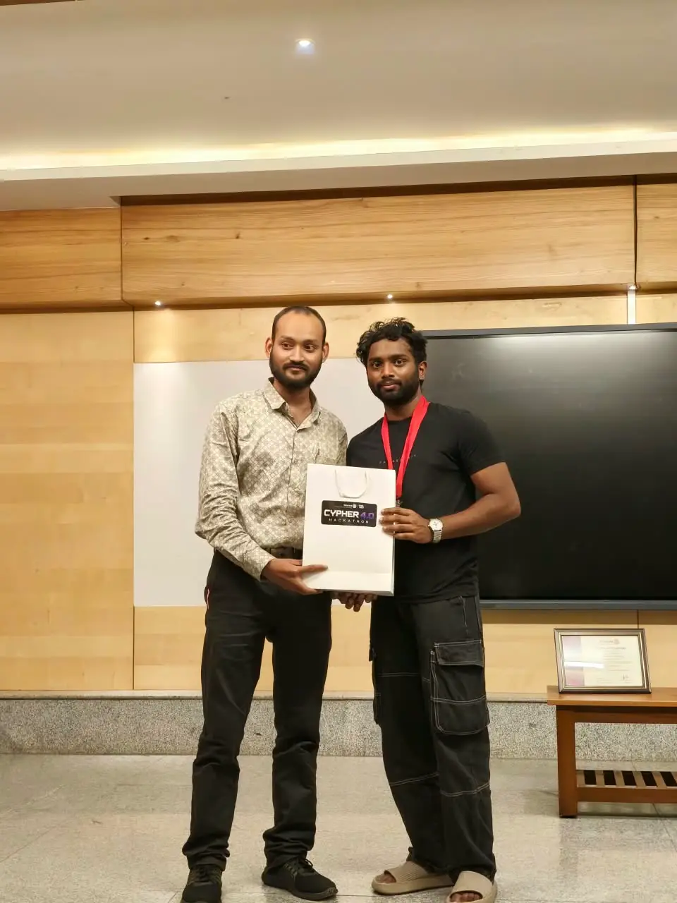 Amit Kumar Singh at the CYPHER 4.0 felicitation