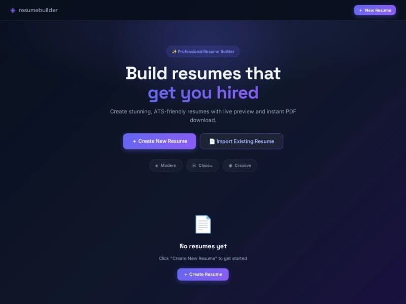 Resume Builder