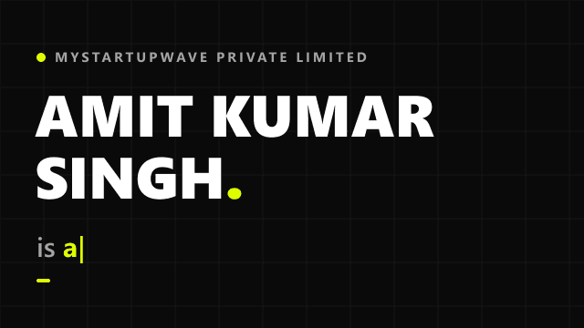 Amit Kumar Singh is a founder, engineer, award taker, award giver, speaker and entrepreneur
